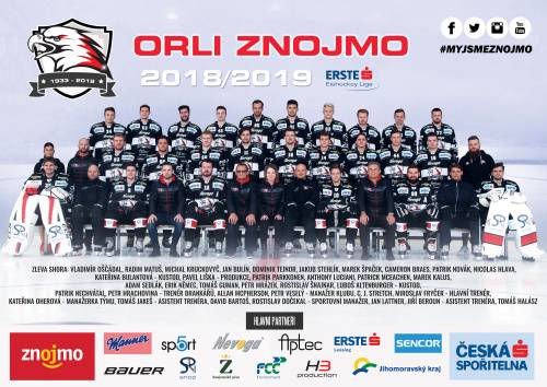 Týmový plakát Orli Znojmo 2018/2019
