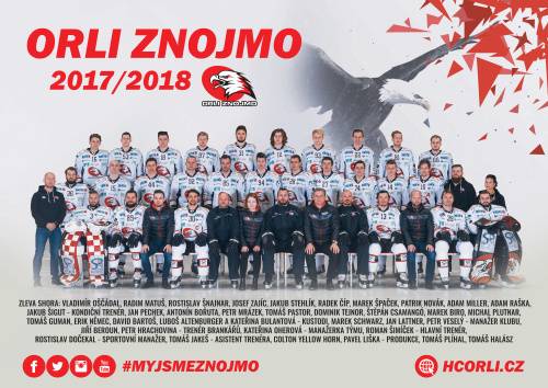 Týmový plakát Orli Znojmo 2017/2018